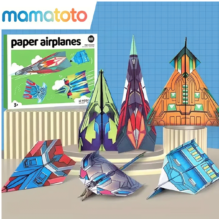 Complete Paper Airplane Folding Kit for Kids Beginners