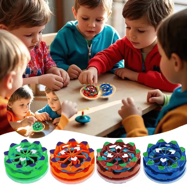 Sparking Battle Light Up Gyro Spinning Top Toy Fidget Spinner