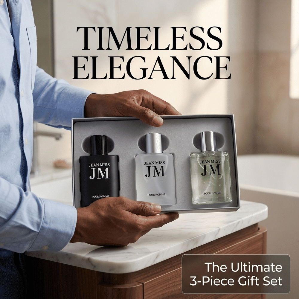 3-in-1 Men's Perfume Set Floral Fruity Fragrance 30ml x 3