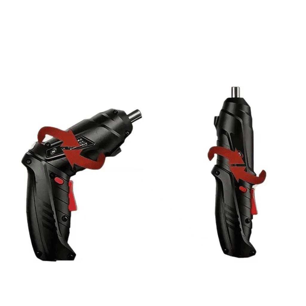 47-Piece Cordless Electric Screwdriver Set with 90-Degree Rotating Head