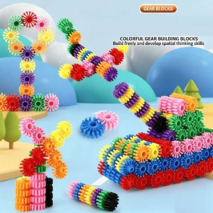 3D Puzzle Building Blocks Educational STEM Stacking Toy for Kids
