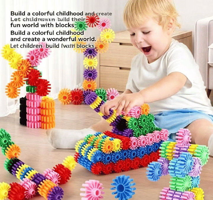 3D Puzzle Building Blocks Educational STEM Stacking Toy for Kids