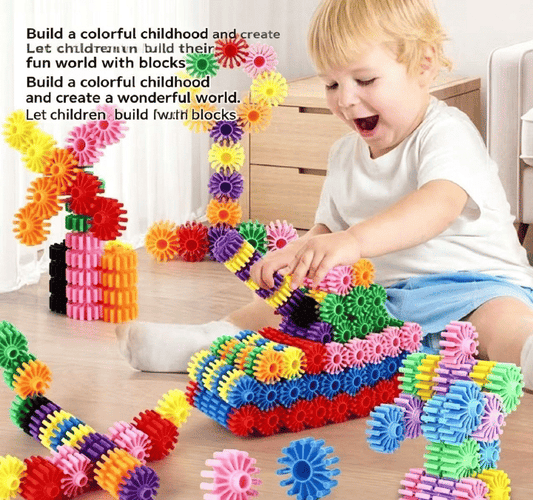 3D Puzzle Building Blocks Educational STEM Stacking Toy for Kids