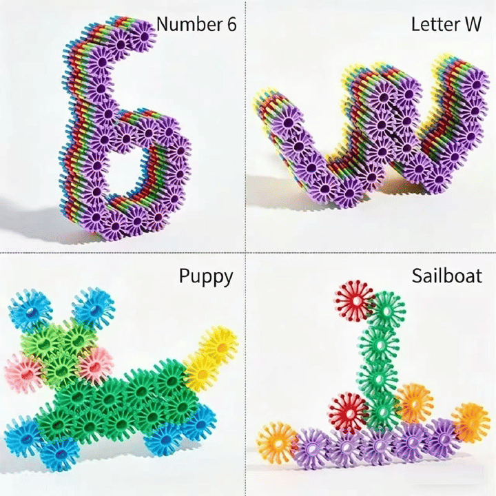 3D Puzzle Building Blocks Educational STEM Stacking Toy for Kids