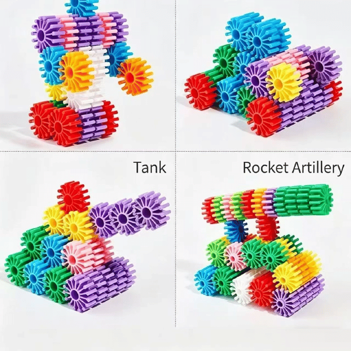3D Puzzle Building Blocks Educational STEM Stacking Toy for Kids