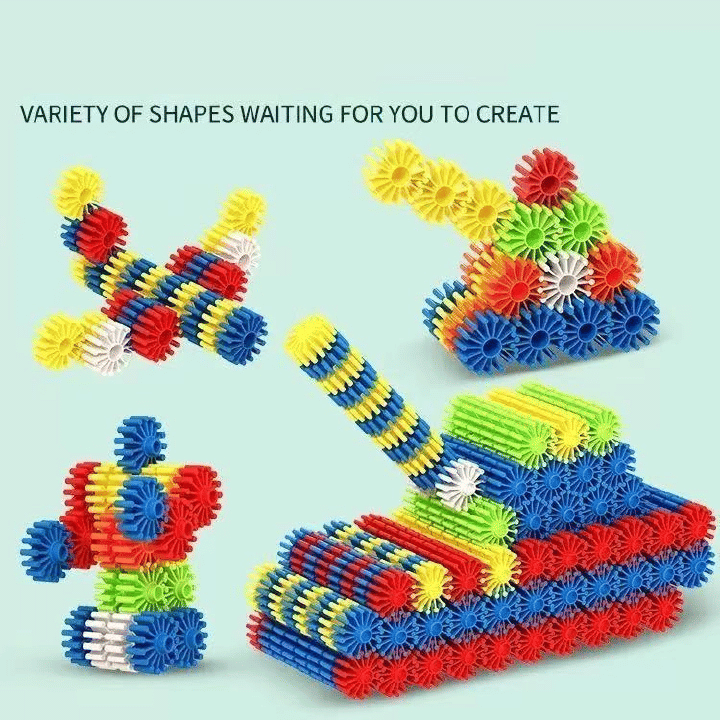 3D Puzzle Building Blocks Educational STEM Stacking Toy for Kids