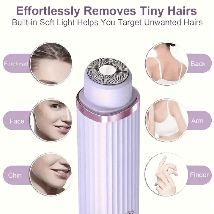 2-in-1 Women's Electric Shaver for Face, Bikini and Body