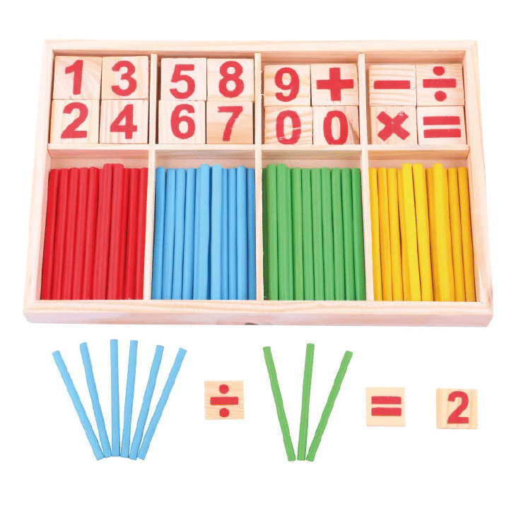 Children's Math Counting Sticks Educational Learning Toy Set