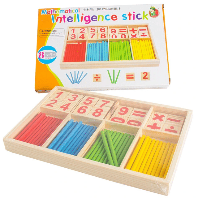 Children's Math Counting Sticks Educational Learning Toy Set