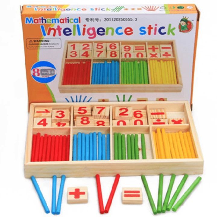 Children's Math Counting Sticks Educational Learning Toy Set