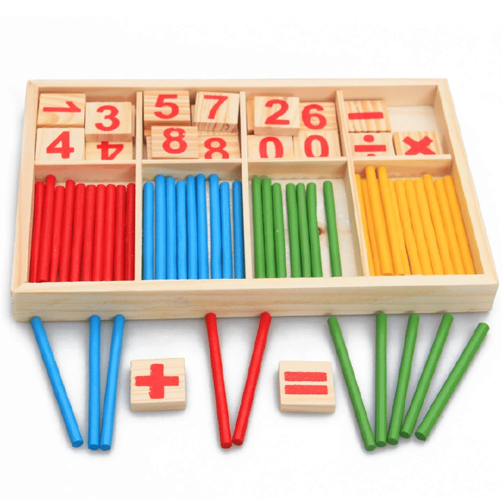 Children's Math Counting Sticks Educational Learning Toy Set