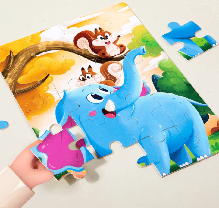 3-in-1 Kids Jigsaw Puzzle Book Developmental Toy
