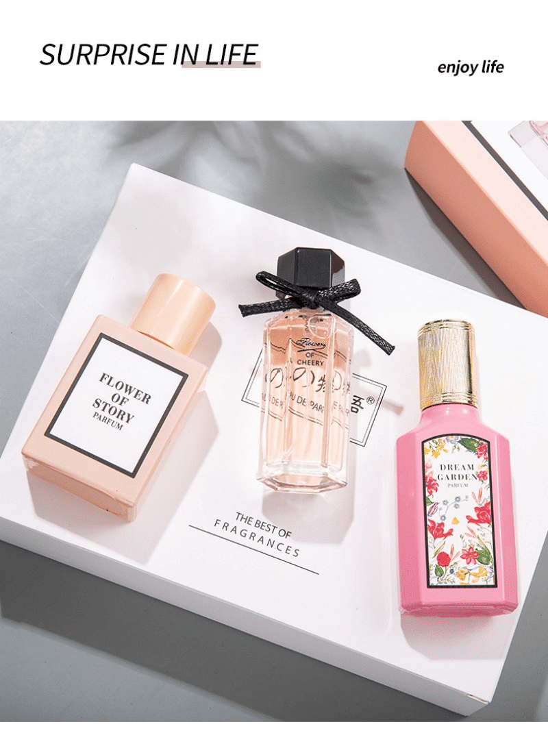 Women's Perfume 25ml Set Fresh and Durable 3-Piece