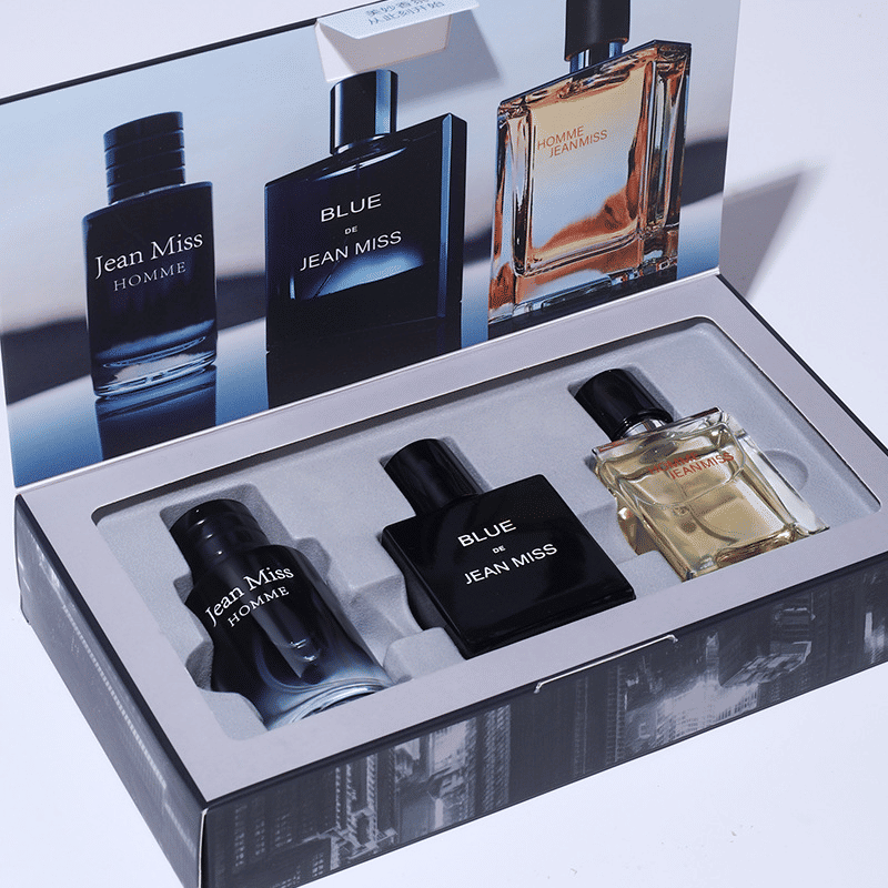 Jean Miss 3-Bottle 30ml Men's Perfume Gift Set Woody Fragrance