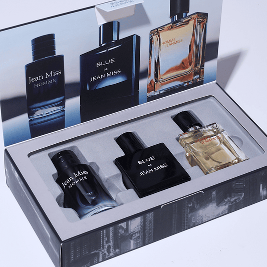 Jean Miss 3-Bottle 30ml Men's Perfume Gift Set Woody Fragrance