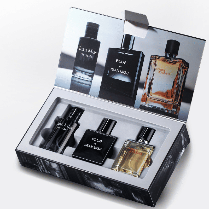 Jean Miss 3-Bottle 30ml Men's Perfume Gift Set Woody Fragrance