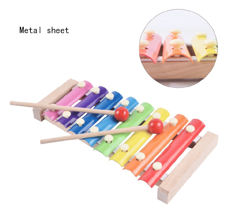 Music Box Percussion Instrument Toy Piano for Babies Rainbow