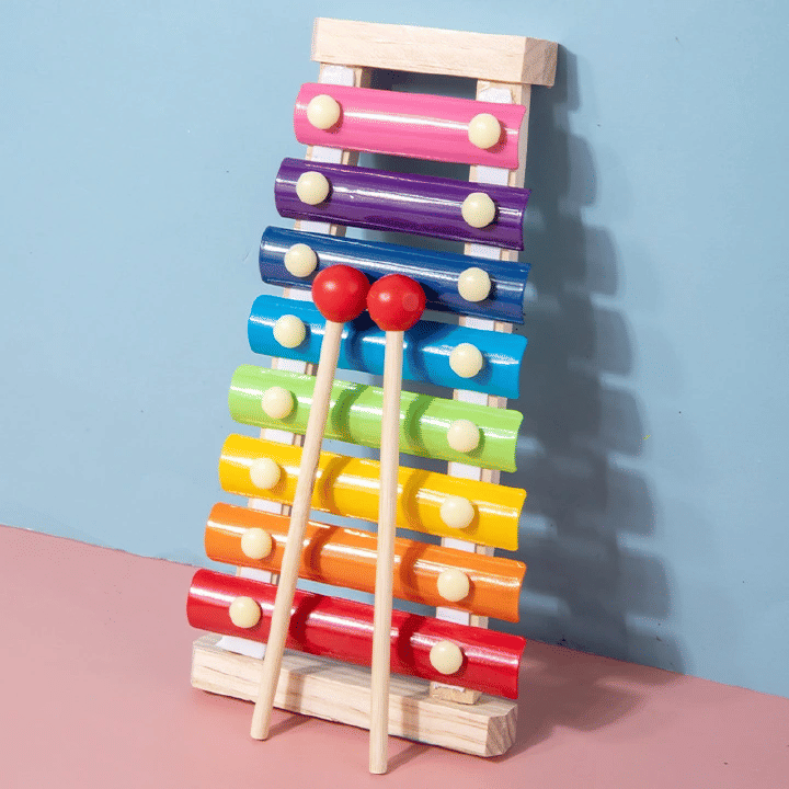 Music Box Percussion Instrument Toy Piano for Babies Rainbow