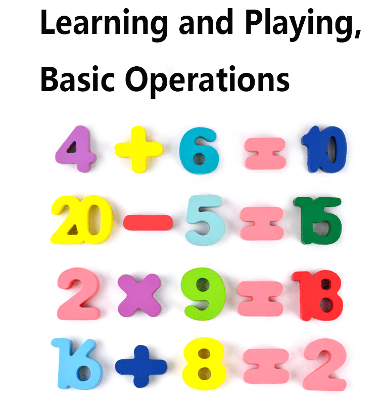 Wooden Alphabet and Number Puzzle Building Block Toy for Kids