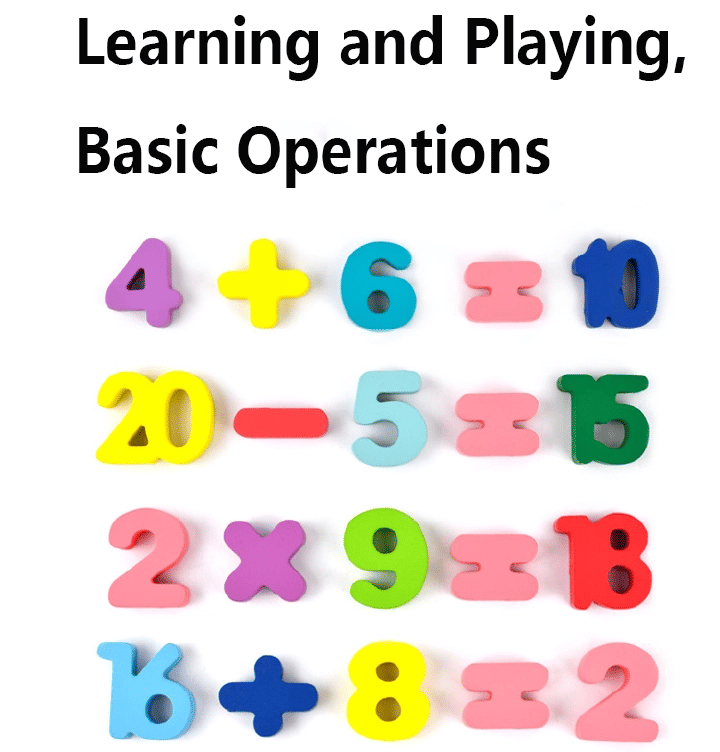 Wooden Alphabet and Number Puzzle Building Block Toy for Kids