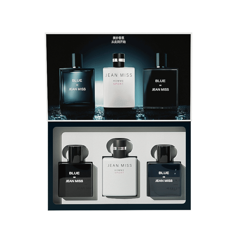 3-Piece Men's Cologne Gift Set Long-Lasting Ocean Fragrance 3x30ml