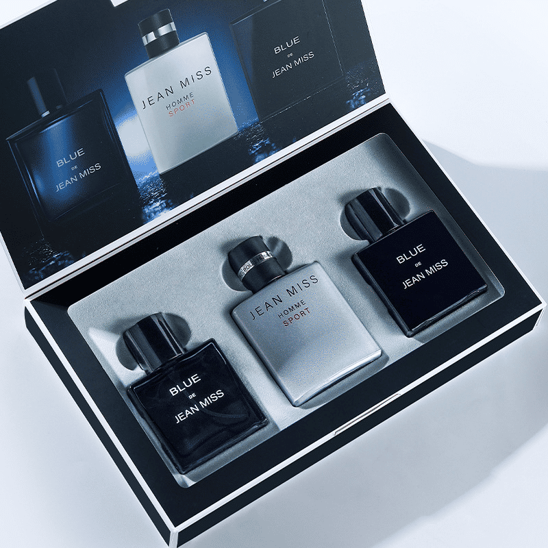 3-Piece Men's Cologne Gift Set Long-Lasting Ocean Fragrance 3x30ml
