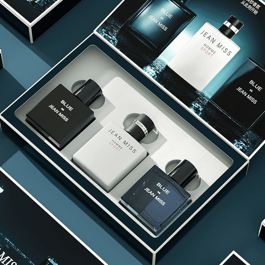 3-Piece Men's Cologne Gift Set Long-Lasting Ocean Fragrance 3x30ml