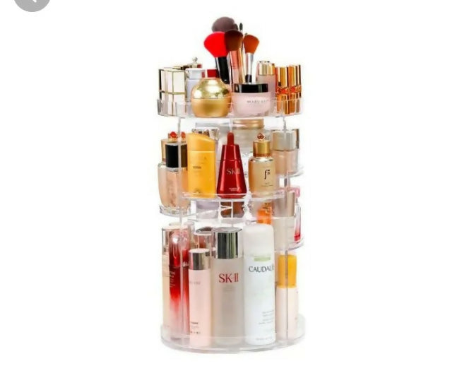 *Acrylic rotating makeup organizer