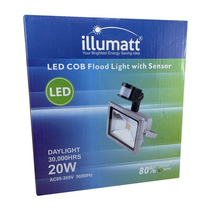 Illumatt LED COB Floodlight With Motion Sensor Security Lights