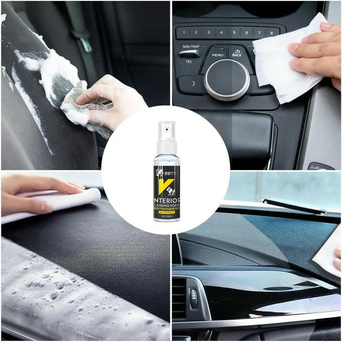 100ml Car Interior Cleaner Spray Seat Fabric Easy Deep Clean Formula Vehicle Stain Remover K02