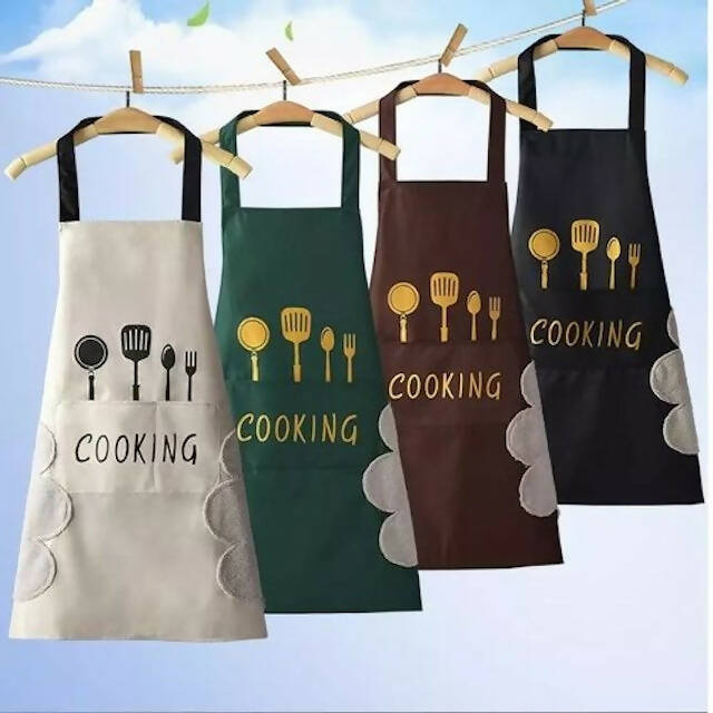 Waterproof Kitchen Cooking Aprons for Stylish Adults