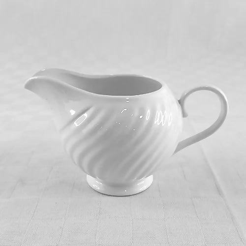 Ceramic Gravy Boat Wavy Stripes D10.5cm H8cm