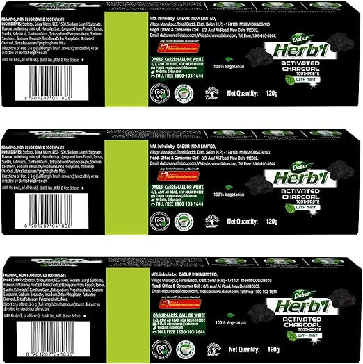 Dabur Natural Toothpaste ( Activated Charcoal 150gm)