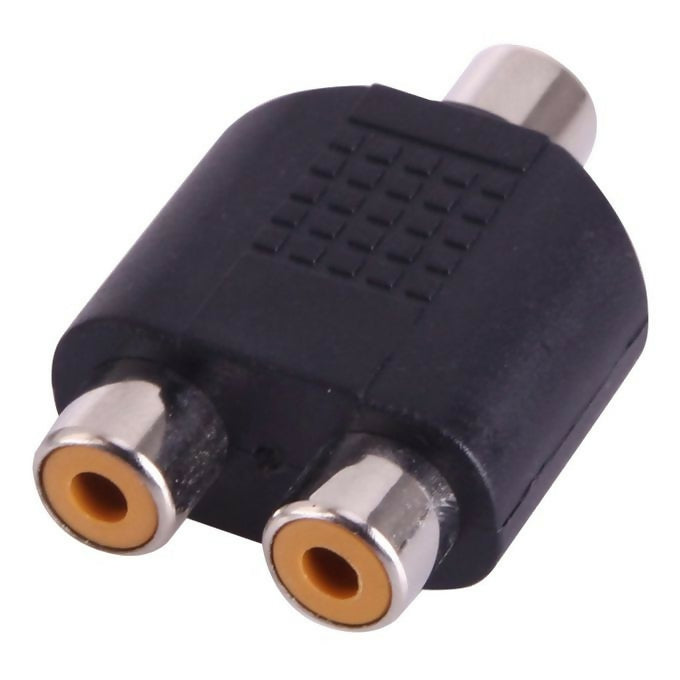 RCA Splitter 1 To 2 Female Audio Video Y Adapter