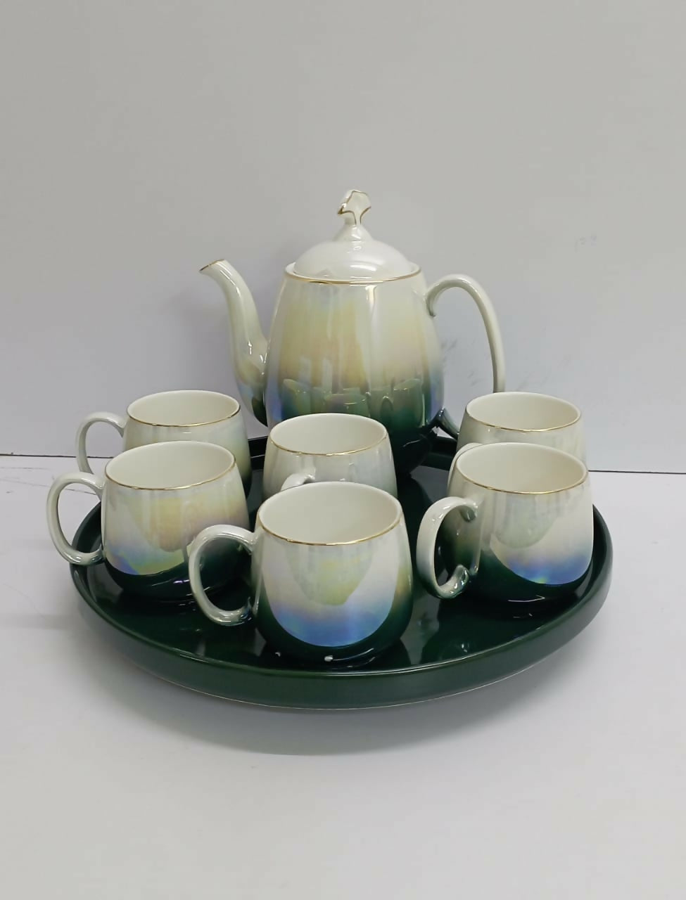 8 pcs ceramic tea set.