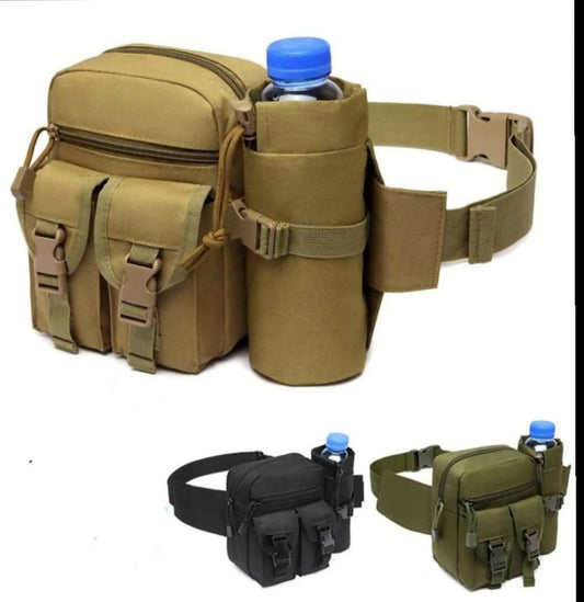 Waist bag with bottle holder 