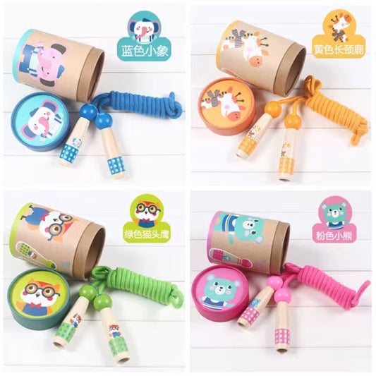 Wooden Handle Skipping Rope for Kids