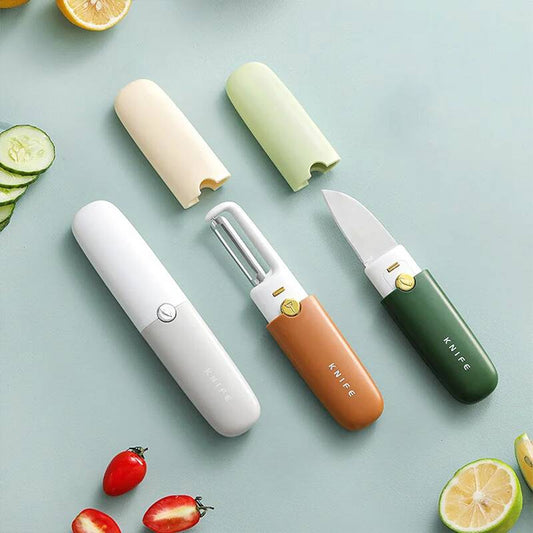 3 function pocket fruit knife & peeler