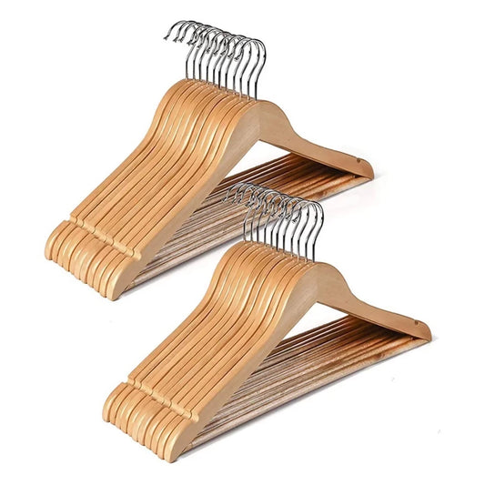 High Quality Brown Wooden Top Hangers