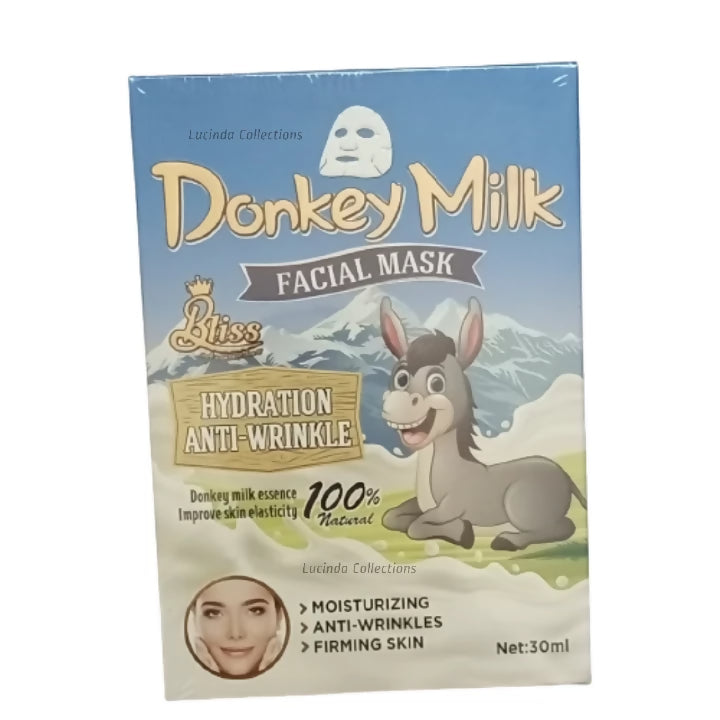 10Pcs Donkey Milk Facial Mask