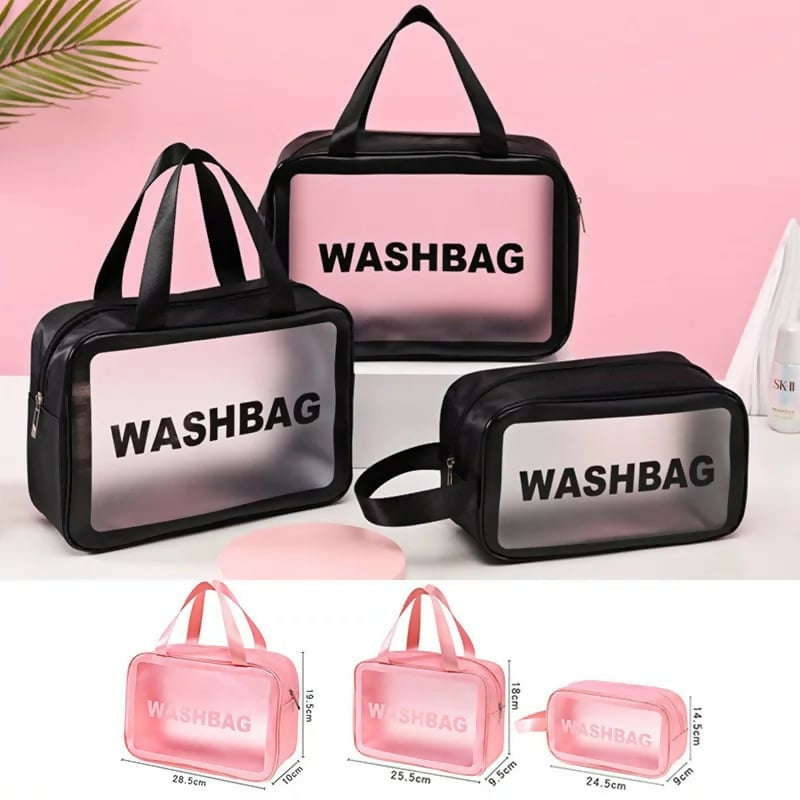 3 in 1 waterproof cosmetics/wash bags