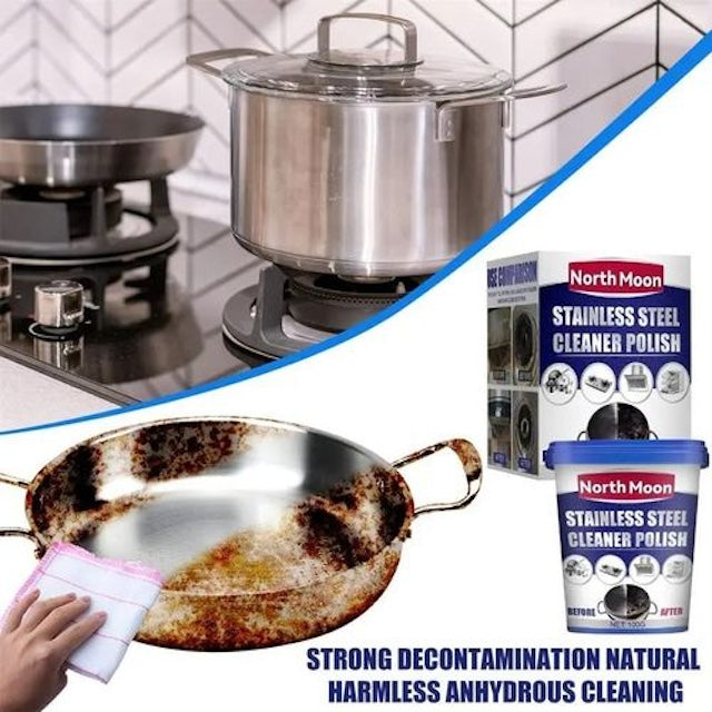 100g Rust Remover Kitchen Stainless Steel Pot/Pan Stain Dirt Cleaning Paste Kitchen Cleaning Tool