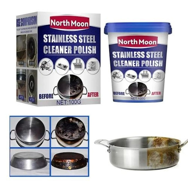 100g Rust Remover Kitchen Stainless Steel Pot/Pan Stain Dirt Cleaning Paste Kitchen Cleaning Tool