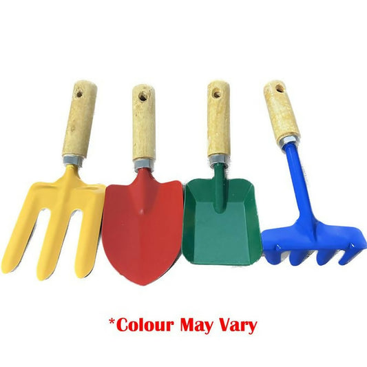 4Pcs/Set Mini Shovel Spade Rake Digging Planting Flower Gardening Tools