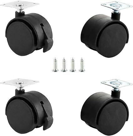 4 Pack Twin Wheel Casters