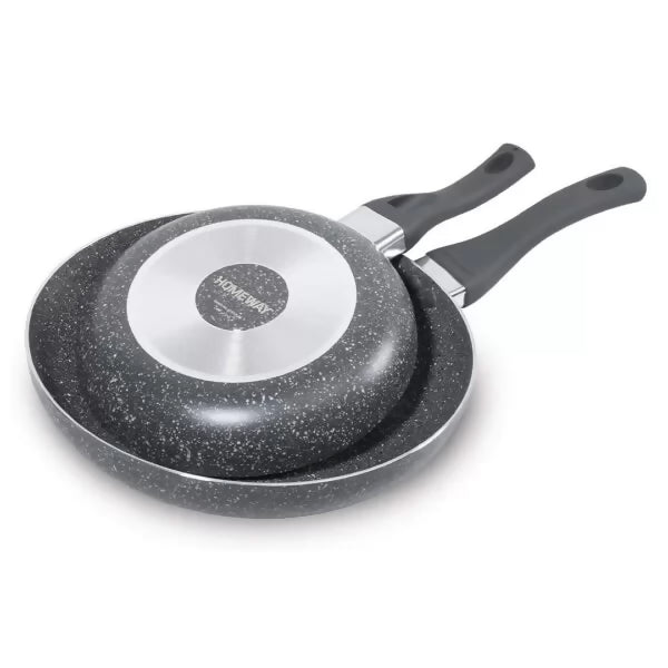 Marble Frying Pan 2pc Set 22 & 28cm