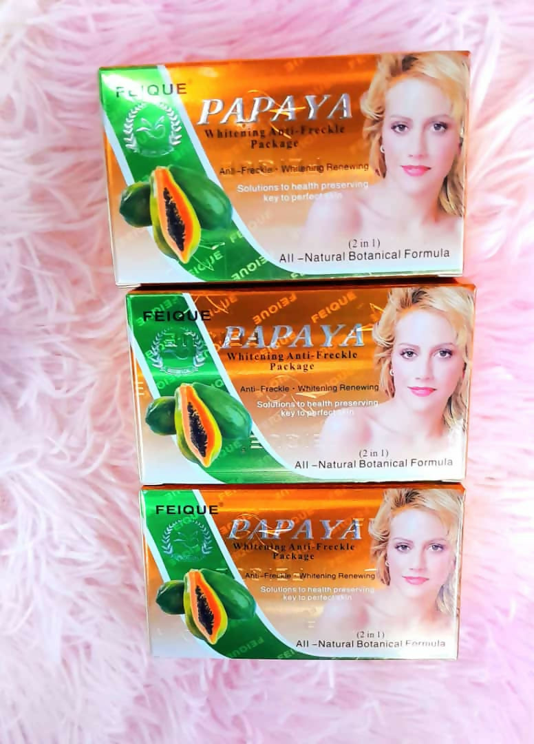 papaya whitening anti freckle soap