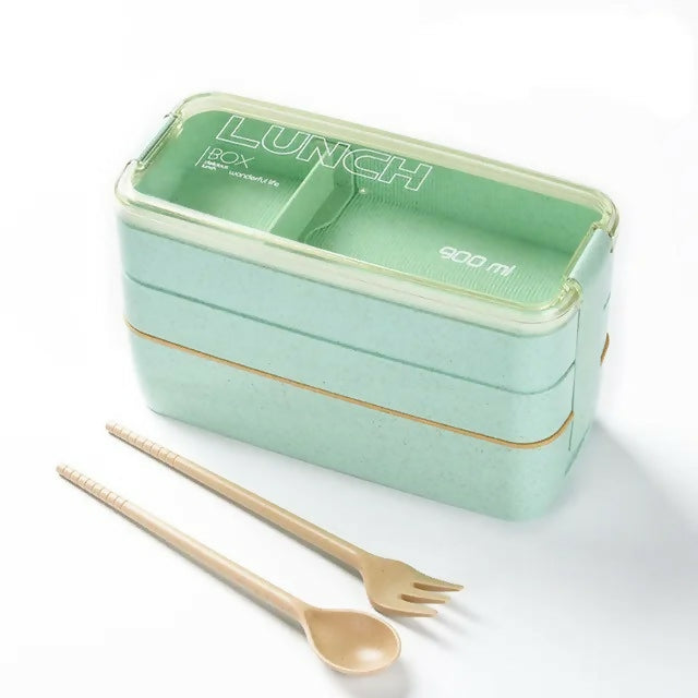 Bento Box Eco-Friendly Lunch Box 900ml 3 Layers