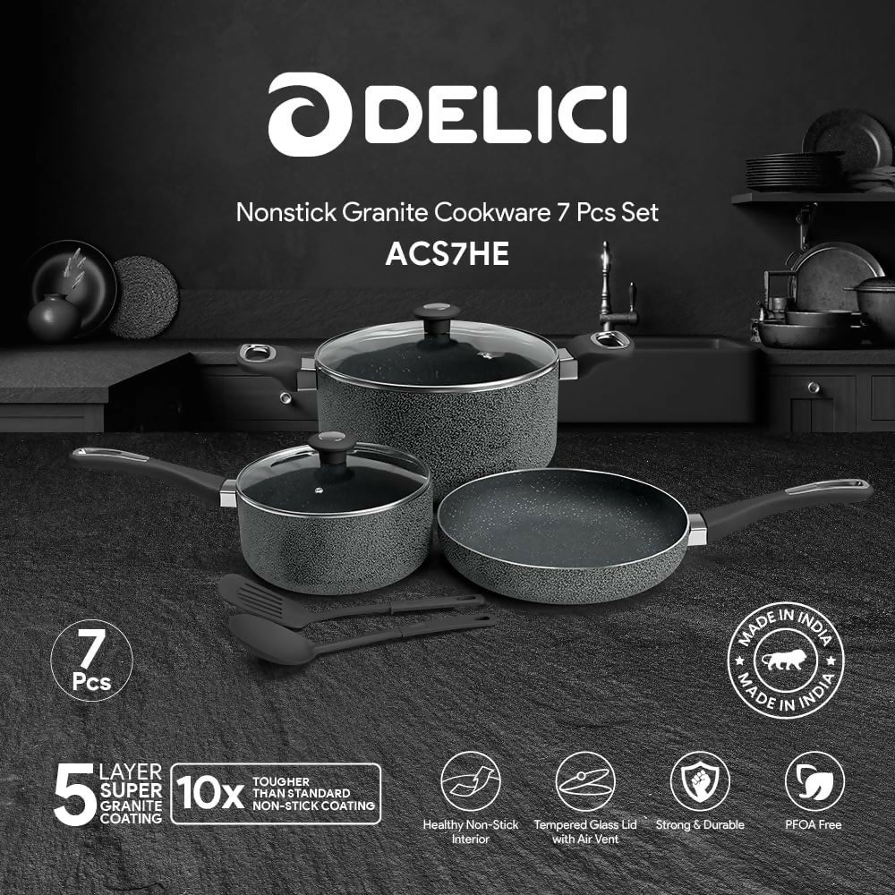 7pc Nonstick Granite Cookware Set