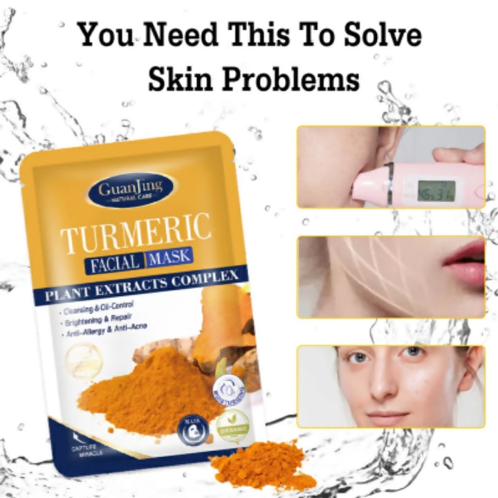 10Pcs Turmeric Facial Mask